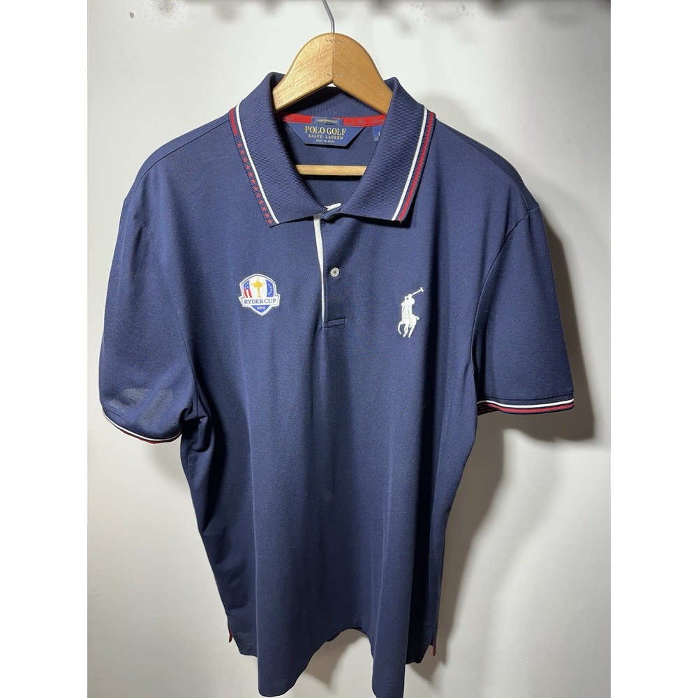 Polo Golf Ralph Lauren Ryder Cup 2014 USA Shirt Size Large Performance
